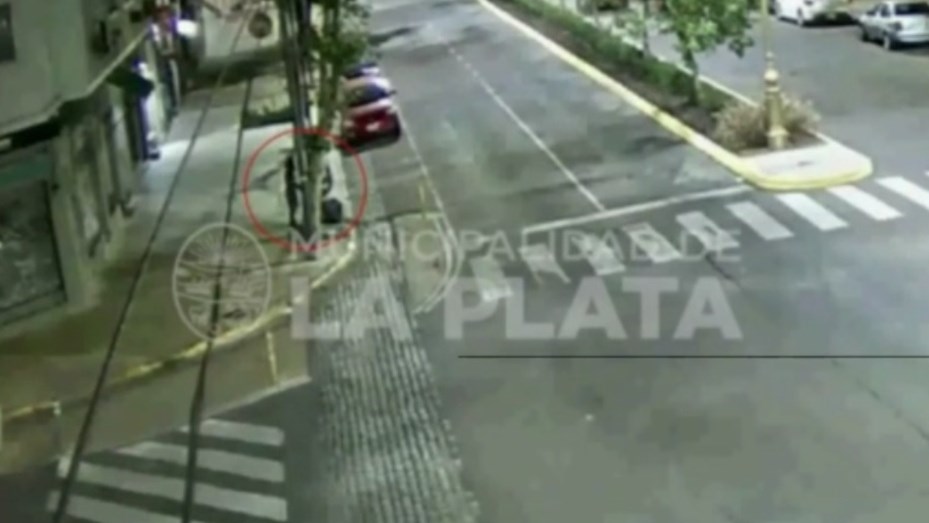  Foto: captura de video de las cámaras de seguridad del Centro de Monitoreo de la Plata.