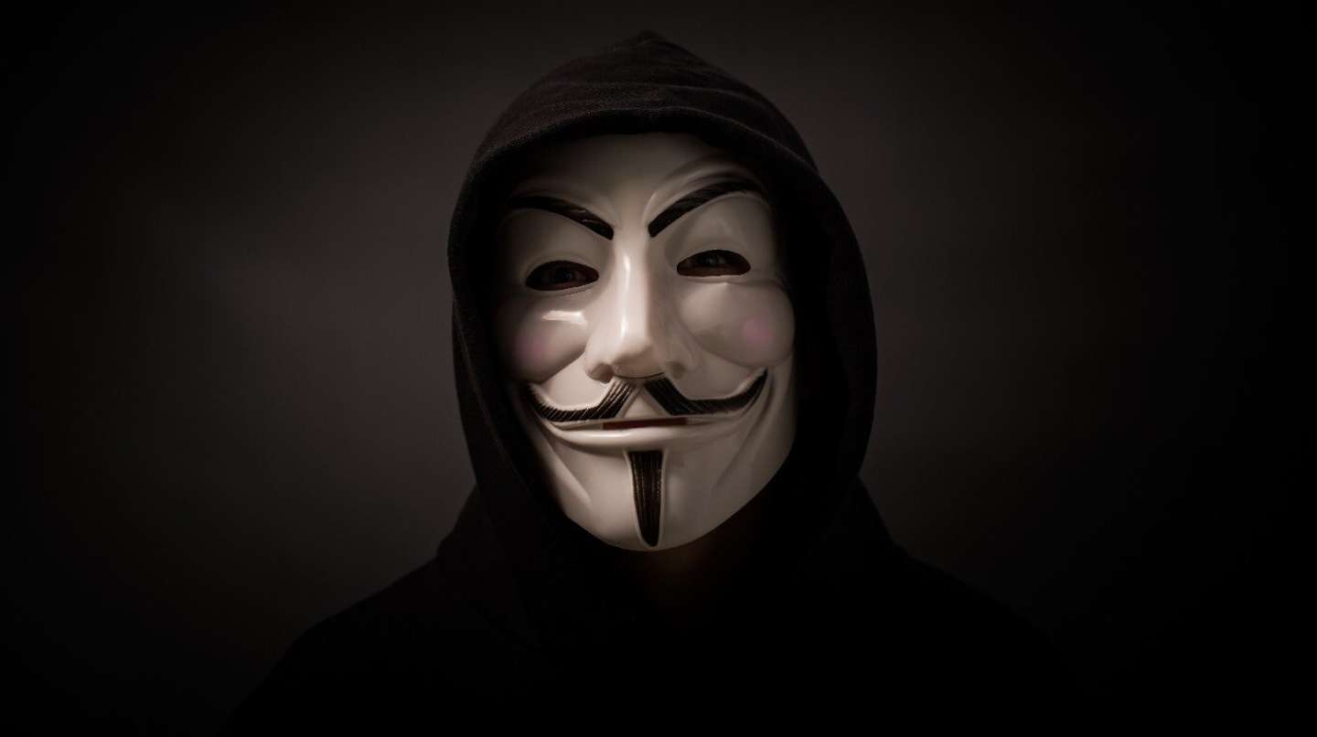 La máscara que identifica a los miembros de Anonymous